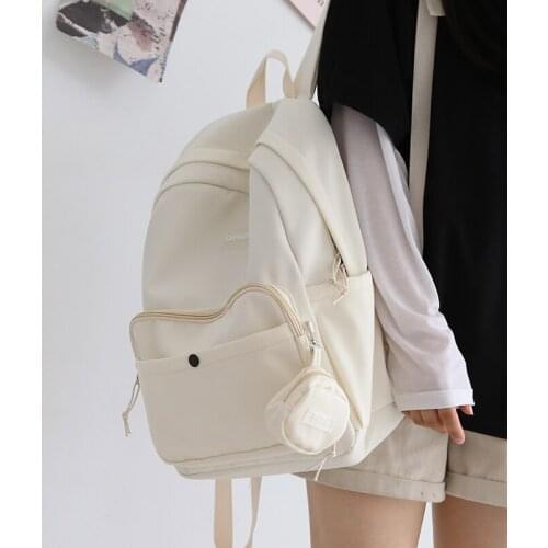 Bfuming Fashion Tooling Style Anti-Theft Backpack Women SchoolBag Teenager Girls School Backapcks