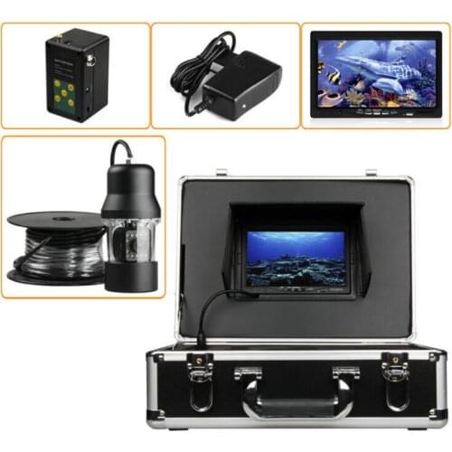 20m Professional Fish Finder Underwater Fishing Video Camera 7" Color HD Monitor 800TVL HD CAM Lights Control