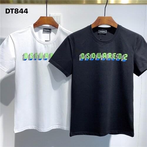 3D Letter Dsquared2 Simple T-Shirt D2 Men Casual Tees Tops Short Sleeve Shirts