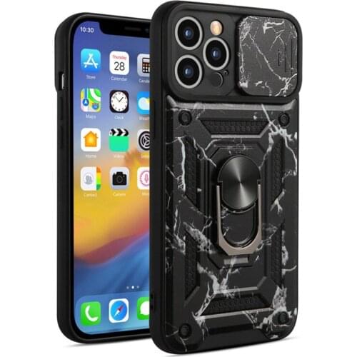 Shockproof Camouflage Armor Phone Case For iPhone13 11 12 Pro Max 7 8 Plus XR X XS Push Window Lens Camera Protection Back Cover