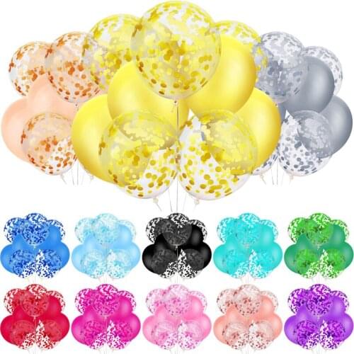 10pcs/set Multi Pure Color Balloons DIY Latex Confetti Ballons Kids Adult Birthday Party Childrens Day Wedding Festival Decor