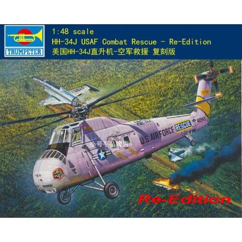 Trumpeter 02884 1/48 SCALE HH-34J USAF COMBAT RESCUE-RE-EDITION 2020 NEW