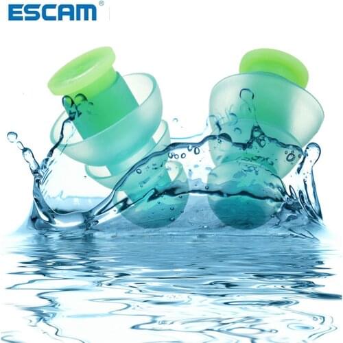 ESCAM 1 Pair Noise Cancelling Hearing Protection Earplugs For Concerts Musician Motorcycles Reusable Silicone Ear plugs