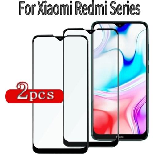 2PCS Tempered Glass Screen Protectoer For Xiaomi Redmi 5 6 6a 7a 8 8a Pro Plus Screen Protector Full Cover Tempered Glass Film