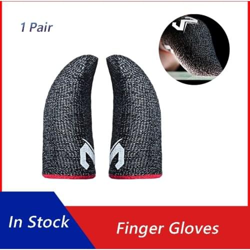 1 Pair Finger Sleeve Fingertips For Pubg Mobile Games Press Screen Finger Gloves Thumbs Finger Cover For Gaming Accessories