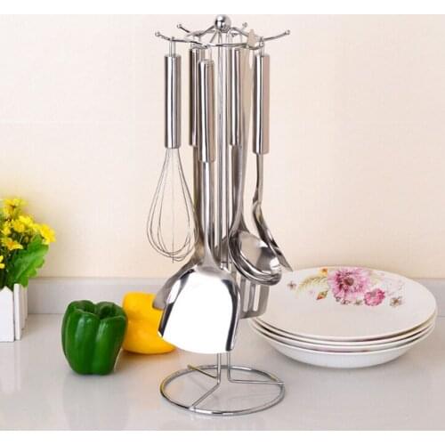 1pcs Storage Rack Multifunctional 6 Hooks Utensil Hanger Flatware Holder Kitchen Tool for Dipper Turner