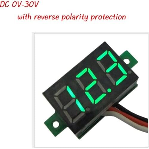 1pcs LCD digital voltimetro Red LED Amp voltmeter Volt Meter Gauge voltage meter DC 0-30V Wholesale 0.36feets DC0