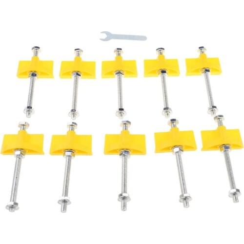 10pcs Manual tile Locator Wall Tiles regulator Height Adjustment Positioner Leveler Ceramic Fine Thread Rising Construction Tool