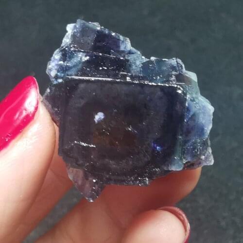 20gCollection of natural rare purple fluorite mineral specimens and stone decoration restoration QUARTZ GEM teaching ornaments