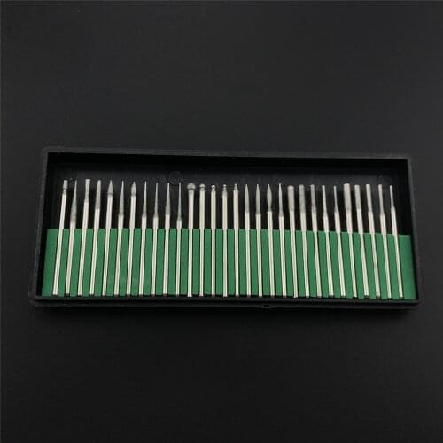 30pcs /box Dental Lab Equipment Diamond Burs Millers Tooth Drill Jewelers Dental Polishing