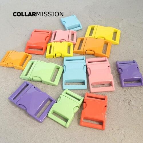 50pcs/lot spray paint metal clasp quick side release for 20mm and 25mm Webbing diy dog collar accessory buckle 7 colours