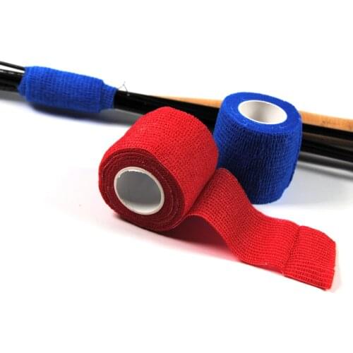 5cmX2.2m Self Sticking Fishing Rod Band Resuable Rod Handle Wrapping Tape Fishing Tackle Box Accessory Black Camouflage Red Blue