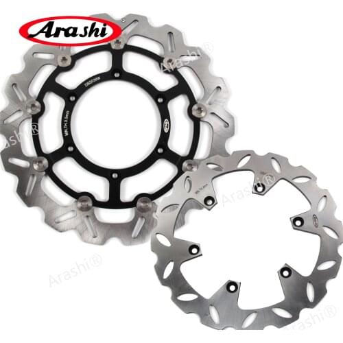 ARASHI For SUZUKI DRZ400 SM CNC Front Rear Brake Rotors Brake Disc DRZ 400 SM 2005 - 2009 2006 2007 2008 2009 09 08 07 06 05