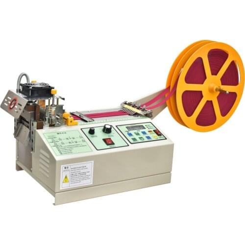 988T computer automatic hot and cold Cloth belt cutting machine, magic adhesive tape zipper webbing machine elastic belt cutting