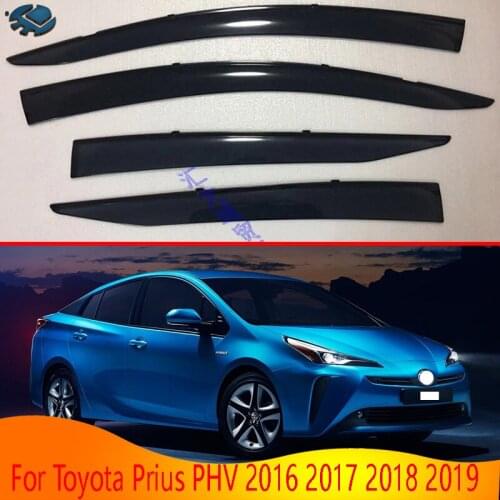 For Toyota Prius PHV 2016 2017 2018 2019 Car Accessories Plastic Exterior Visor Vent Shades Window