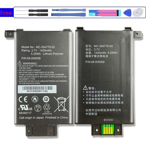 For Amazon Kindle PaperWhite S2011-003-S 58-000008 MC-354775-03 DP75S Battery MC-354775-03 58-000008 1420mAh