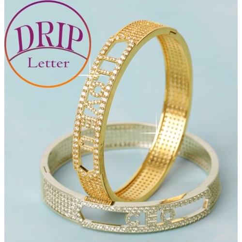 Drip letter Customized Jewelry
