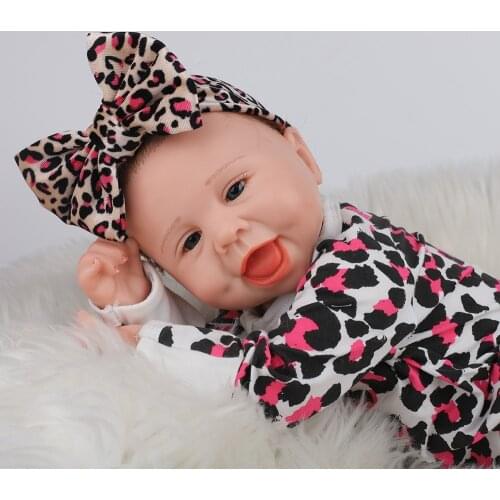 22 inches soft body reborn baby handmade doll Boneca Silicone Soft Vinyl Gentle Touch Newborn Bebe