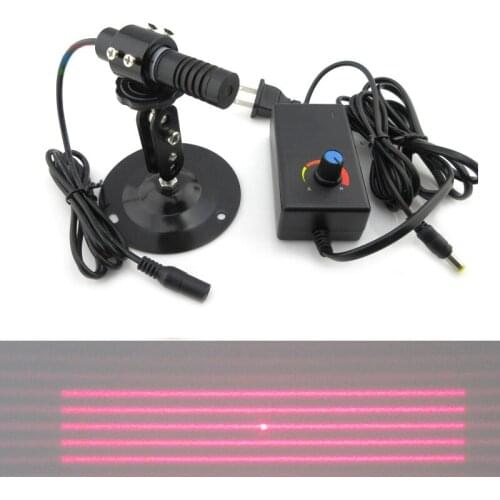 650nm 100mw Red Light Laser Module 5 parallel lines effect highlight adjustable infrared laser locator for laser engraving