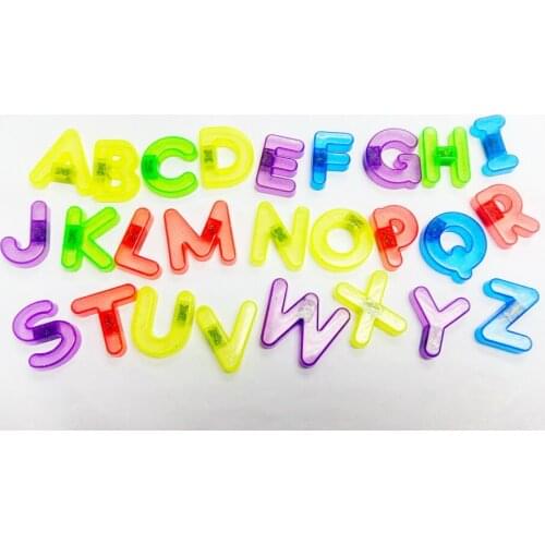 Set of 130pc A-Z Magnetic Trans E454 Letter Full Alphabet Preschool Educational Kid Birthday Party Favor Toys Gift Pinata Filler