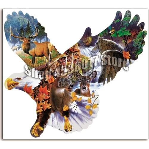 Easter CForest Eagle 5D Diy Diamond Painting Cross Stitch Mosaic Diamond Embroidery Animals elk wolf full Rhinestone Paintings
