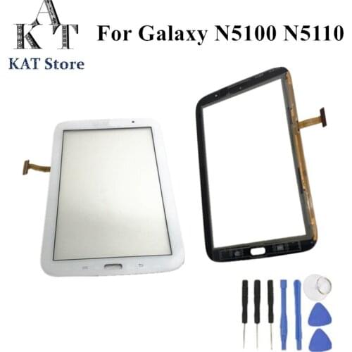 KAT For Samsung Galaxy Note 8.0 N5110 VS N5100 Front Glass Touch Screen Digitizer Replacement Gift Tools