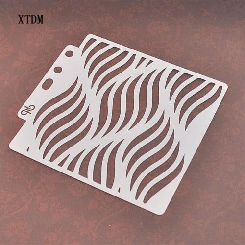 Ieaf plastic mold shield DIY cake scrapbook stencils hollow Embellishments printing lace ruler Valentines Day