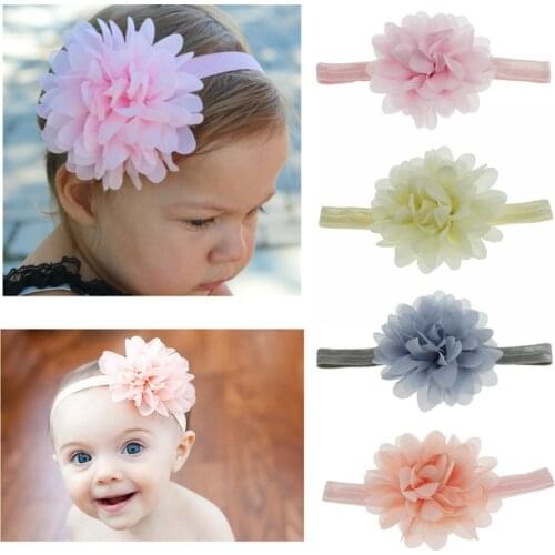 Sanlutoz Flower Cute Baby Girls Headband Princess Kids Hairbands Toddler Baby Hair Accessories