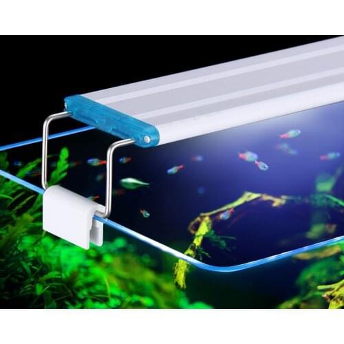 Super Slim LEDs Aquarium Lighting Aquatic Plant Light 18-75CM Extensible Waterproof Clip on Lamp For Fish Tank 90-260V