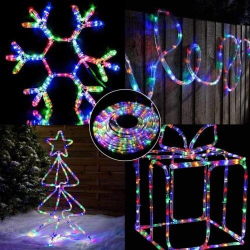 20M 30M 50M LED Solar Powered String Fairy Light Rope Tube Lamp Garden Yard Party waterproof Outdoor Home Party Wedding Decorati