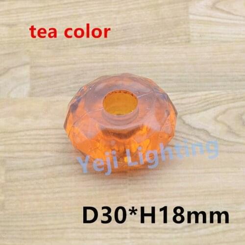 Decoration Craft Plastic ball chandelier crystal decoration lamp crystal for led pendant light wall lamp mirror light tea color