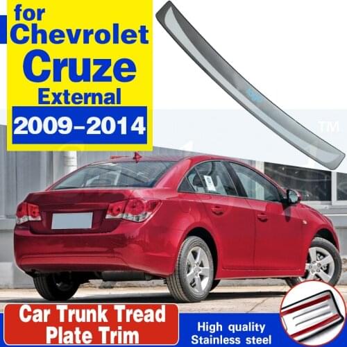 High quality stainless steel Rear bumper Protector Sill For Chevrolet cruze 2009 2010 2011 2012 2013 2014 car styling