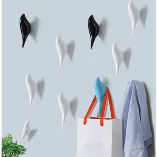1pcs Resin decorative bird hooks for hanger wall hook Coat Holder cap clothes rack Towel Handbag organizer home decor
