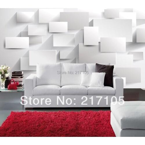 Custom 3D stereoscopic three-dimensional box wallpaper wallpaper bedroom living room TV backdrop for waterproof vinyl wallpaper