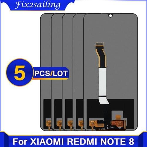 5PCS For Xiaomi Redmi note 8 note8 LCD Display with Touch Screen Digitizer Assembly Replacement Parts For Redmi note 8 pro lcd