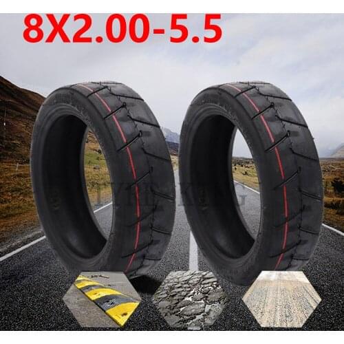 8x2.00-5.5 Inner and Outer Tire 8*2.00-5 Thickening Inflation 1 Pcs 8 Inch Tyre for Electric Scooter Accessory