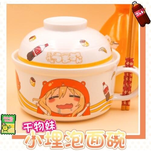 Anime Himouto! Umaru-chan Doma Umaru Instant noodles bowl Japanese Men Women Student rice bowl tableware Birthday Xmas Gifts