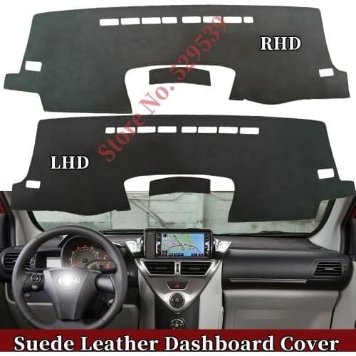 For Toyota Scion IQ EV 2009-2021 100G J1 1.33 NG Car-styling Suede Leather Dashmat Dashboard Cover Pad Dash Mat Auto Accessories
