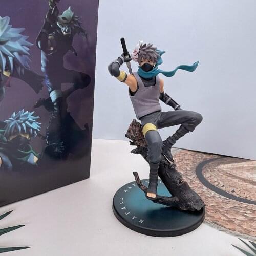 Action Naruto Figure Toys Animation Model Face Changing Anbu Kakashi With Mask Car Decoration Doll Collectible Gift For Children