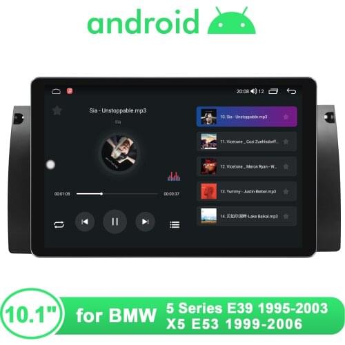 JOYING 10.1 Inch 1280*800 IPS Car Stereo Radio Bluetooth With GPS Carplay 4G BT For BMW 5 Series E39 1995-2003 X5 E53 1999-2006