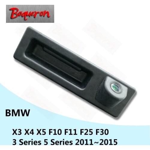 For BMW F10 F11 F25 F30 3 5 Series X3 X4 X5 2011~2015 Trunk Handle Car Rear View Camera HD CCD Reverse Parking Backup Camera