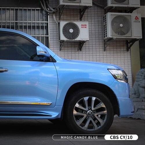 Factory Direct New Car Wrap Covering Stickers Color Changing Candy Blue PVC Film For All Type Cars