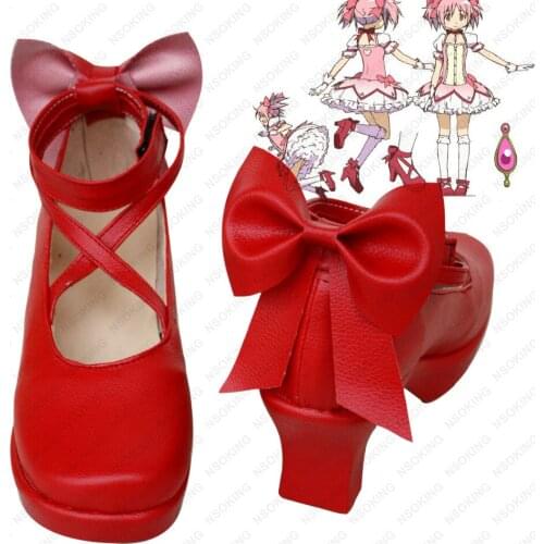 Puella Magi Madoka Magica Cosplay Boots Shoes New