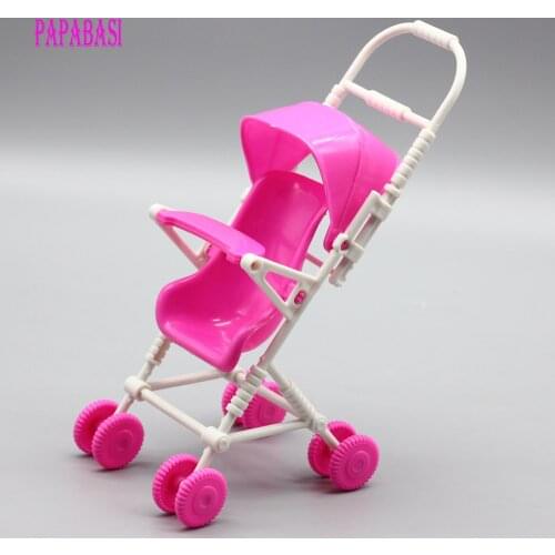 New Novetly Children Toys Doll Accessories/Cute Mini Doll Furniture/Lovely Plastic Doll Cart Size:17.5cm*10cm*7cm Package