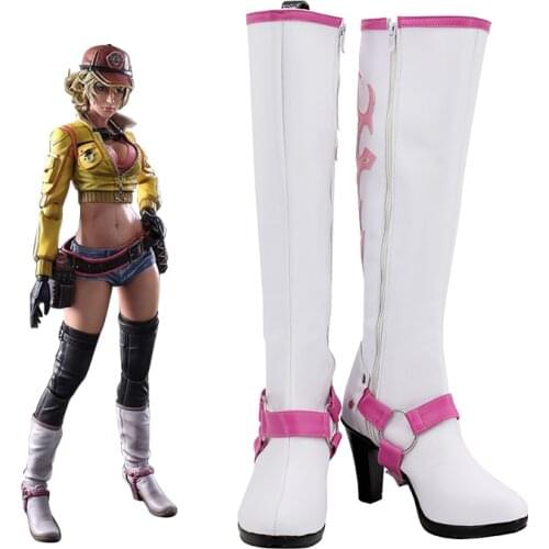 Final Fantasy Cindy Aurum Cosplay Shoes Boots Halloween Carnival Party Cosplay Prop For Women Female EU Size