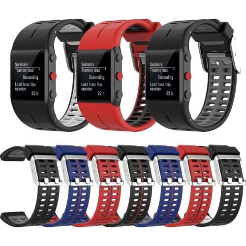 EiEuuk Soft Silicone Bands Replacement Watchband Strap Compatible with Po lar V800 Wristband GPS Sports Watch