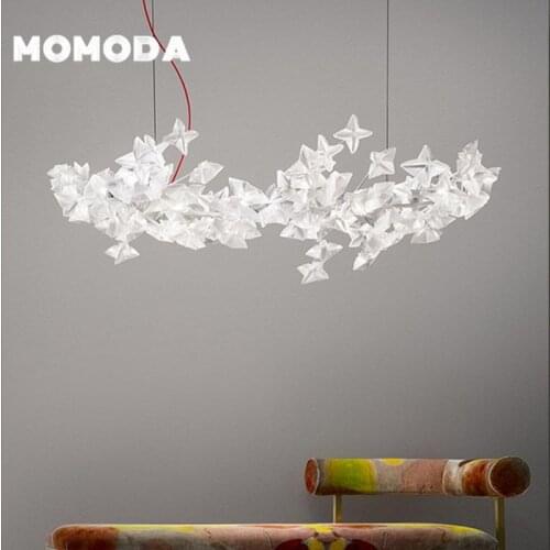 Momoda Brass chandeliers Fairy Hat Modern Industrial-Lamp for Dining-Room Bedroom Living-Room Kitchen lustres de plafond Lights