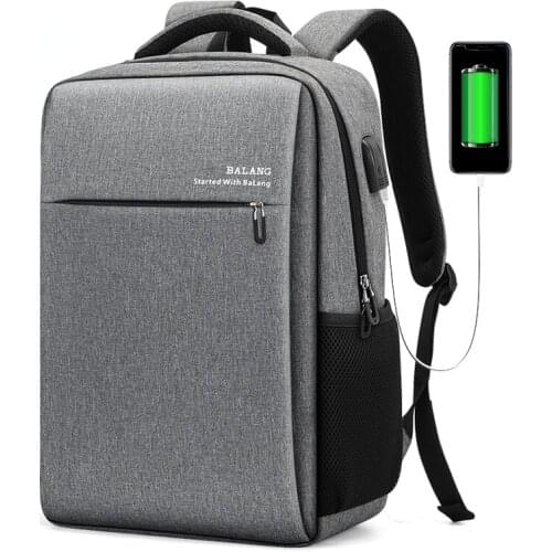 BALANG Men 15.6" Laptop Backpacks Teenage Rucksack Schoolbag Male Women Mochila Water Repellent Large Capacity Computer Backbag