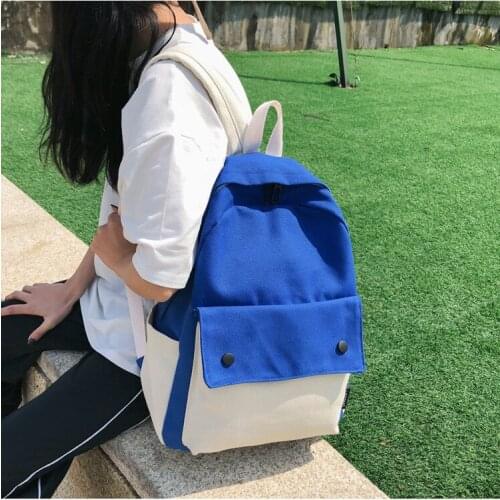 Blue Oxford Backpack Women Bag Back Girls 2020 Bookbag Youth Student SchoolBag Bagpack Woman Back Pack Black Teen School Bags