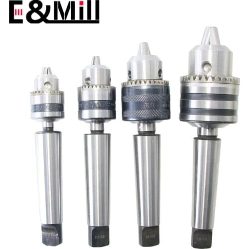 1Set MT1 MT2 MT3 MT4 B10 B12 B16 B18 0.6-6/1-10/1-13/3-16/5-20 Morse tapper shank Drill Chuck Arbor Lathe CNC drill machine Wood
